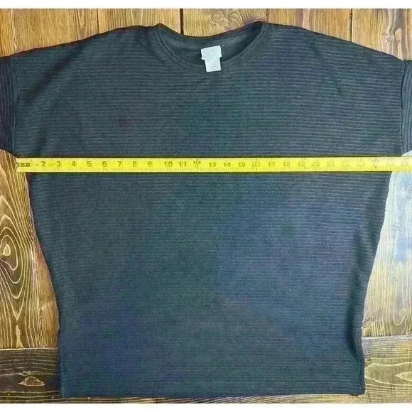 Chicos Oversized Ribbed Sweater Popover Size 0 Small Black Basic Soft Comfy - Picture 4 of 9